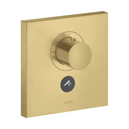 Термостат скрытого монтажа на 1 потребитель Axor ShowerSelect (цвет - матовое золото) (36716250) фото 1 Aquada.com.ua