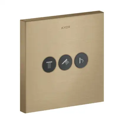 Вентиль скрытого монтажа для 3 потребителей Axor ShowerSelect (цвет - матовая бронза) (36717140) фото 1 Aquada.com.ua