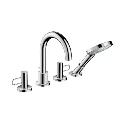 Смеситель на борт ванны, на 4 отверстия Axor Uno (цвет - хром) (38445000) фото 1 Aquada.com.ua