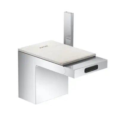 Смеситель для биде Axor MyEdition (цвет - хром/мрамор) (47212000+47911000) фото 1 Aquada.com.ua