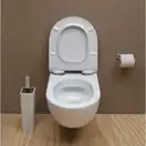 Унитаз подвесной, укороченый Flaminia App с крышкой плавного опускания Slim (AP119G+QKCW05) фото 4 Aquada.com.ua