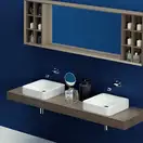 Раковина накладная на столешницу Flaminia Nile 40 х 40 х h10 см (NL40A) фото 1 Aquada.com.ua