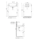 Раковина подвесная Flaminia Plate 54 х 46 х h13 см (PT54L) фото 3 Aquada.com.ua