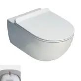 Унитаз биде Flaminia App Goclean (безободковый), с сиденьем Slim Soft Close (AP118G+ERWCB+QKCW05)