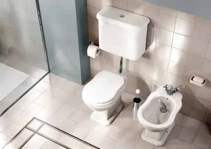Унитаз напольный на средней трубе с бачком Flaminia Efi (6011+6004) фото 1 Aquada.com.ua
