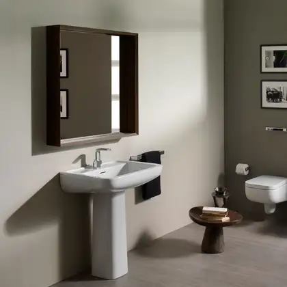 Раковина для размещения на колонне Flaminia Como 70 х 52,5 х h18,5 см (CM70L) фото 1 Aquada.com.ua