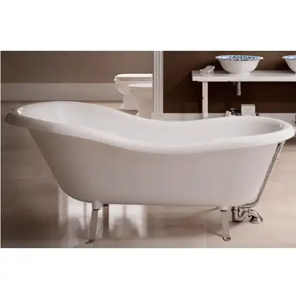 Ванна из искуственного камня Flaminia Evergreen 170 х 80 см + ножки (EG170) фото 2 Aquada.com.ua