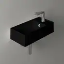 Маленькая (мини) раковина Simas Agile 50 х 27 см, Nero Matt (AG50NERO) фото 2 Aquada.com.ua