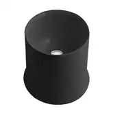 Раковина на столешницу Simas Sharp Ø42 х h44 см, чёрный матовый (SH10 Matte Black)