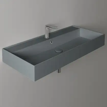 Раковина подвесная Simas Agile 101 х 46 см, Cemento Matt (AG101CEMENTO) фото 2 Aquada.com.ua