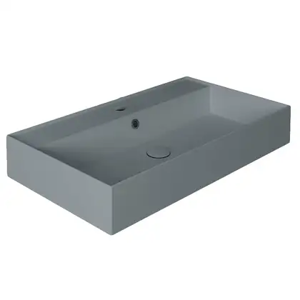 Раковина подвесная Simas Agile 81 х 46 см, Cemento Matt (AG81CEMENTO) фото 1 Aquada.com.ua
