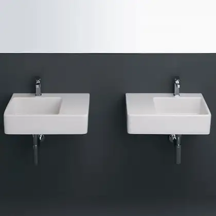 Раковина подвесная Simas Top-Lavabi 60х45 см (левая) (QU60S) фото 3 Aquada.com.ua