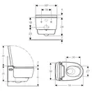 Унитаз подвесной Geberit AquaClean Mera Comfort (146.214.11.1) фото 9 Aquada.com.ua