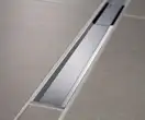 Корпус дренажных каналов Geberit CleanLine 154.150.00.1 (высота от 90мм) + Дренажный канал обрезной 30-130 см Geberit CleanLine20, нержавеющая сталь (154.150.00.1+154.451.KS.1) фото 4 Aquada.com.ua