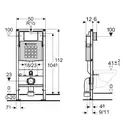 Инсталляция Geberit Duofix (3-в-1) в комплекте с клавишей Sigma 01, хром/глянцевый (111.300.00.5+156.050.00.1+111.815.00.1+115.770.21.5) фото 2 Aquada.com.ua