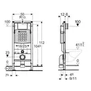 Инсталляция Geberit Duofix (3-в-1) в комплекте с клавишей Sigma 01, латунь (111.300.00.5+156.050.00.1+111.815.00.1+115.770.DT.5) фото 2 Aquada.com.ua