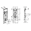 Инсталляция Geberit Duofix 111.362.00.5 (4-в-1) комплект (клавиша белая) 115.770.11.5 (111.362.00.5 + 115.770.11.5) фото 2 Aquada.com.ua