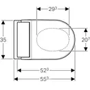 Подвесной унитаз-биде Geberit AquaClean Tuma Comfort (стекло/белый) (146.294.SI.1) фото 4 Aquada.com.ua