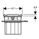 Дренажный канал обрезной 30-90 см Geberit CleanLine60, для тонких настилов, нержавеющая сталь (154.458.00.1) фото 5 Aquada.com.ua