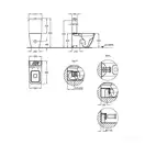 Унитаз-компакт Rimfree (безободковий) с бачком Geberit Icon Square, с сиденьем Soft Close (200930000+228960000+571910000) фото 3 Aquada.com.ua
