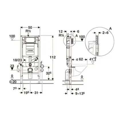 Инсталляция Geberit Duofix (3-в-1) в комплекте с клавишей Sigma 40 (функция поглащения запахов), белый/мат/алюминий (111.370.00.5+156.050.00.1+111.815.00.1+115.600.KQ.1) фото 3 Aquada.com.ua