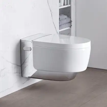 Унитаз подвесной Geberit AquaClean Mera Comfort хром (146.214.21.1) фото 3 Aquada.com.ua