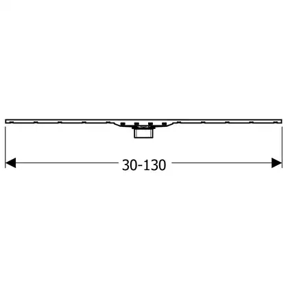 Дренажный канал обрезной 30-130 см Geberit CleanLine80, чёрный (154.441.QC.1) фото 3 Aquada.com.ua