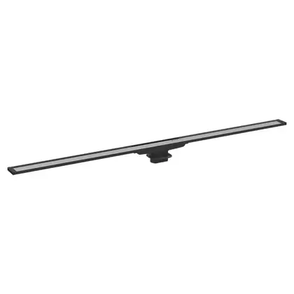 Дренажный канал обрезной 30-160 см Geberit CleanLine20, рамка чёрный металл/нержавеющая сталь (154.453.00.1) фото 1 Aquada.com.ua