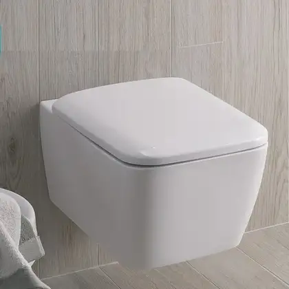 Унитаз Geberit iCon Square сиденьеv Soft Close (201950000+571910000) фото 4 Aquada.com.ua