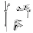 Набор смеситель для ванны 3-в-1 Hansgrohe Logis Loop/Crometta (цвет - хром) (1042017) фото 1 Aquada.com.ua