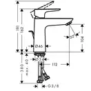 Набор смесителей для ванны 3-в-1 Hansgrohe Talis E/Crometta (цвет - чёрный матовый) (1092020) фото 6 Aquada.com.ua