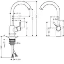 Смеситель для кухни, однорычажный Hansgrohe Talis S2 Variarc (цвет - хром) (14870000) фото 3 Aquada.com.ua