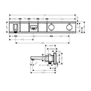 Термостат для ванны Hansgrohe RainSelect (цвет - хром) (15359000) фото 2 Aquada.com.ua
