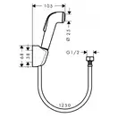 Набор для биде Hansgrohe Logis (20180006) фото 5 Aquada.com.ua