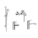 Набор смесителей для ванны и кухни 4-в-1 Hansgrohe Logis/Crometta (цвет - хром) (20200000) фото 1 Aquada.com.ua
