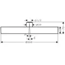 Верхний душ Ø 360 мм Hansgrohe Rainfinity, 1 тип струи (цвет - белый матовый) (26231700) фото 5 Aquada.com.ua