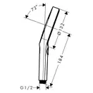 Лейка для душа Hansgrohe Rainfinity (цвет - матовый чёрный хром), 3 вида струи (26864340) фото 3 Aquada.com.ua