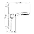 Душевой набор Hansgrohe Raindance E хром (27894000) фото 2 Aquada.com.ua