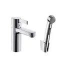 Смеситель для раковины с гигиеническим душем Hansgrohe Metris S (цвет - хром) (31160000) фото 1 Aquada.com.ua