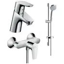 Набор смесителей для душа 3-в-1 Hansgrohe Focus (цвет - хром) (31796111) фото 1 Aquada.com.ua