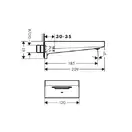 Излив для ванны Hansgrohe Metropol (цвет - хром) (32543000) фото 3 Aquada.com.ua