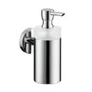 Дозатор для жидкого мыла Hansgrohe Logis (цвет - хром, стекло матовое), ёмкость 125 мл (40514000) фото 1 Aquada.com.ua