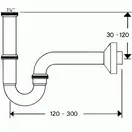 Сифон трубчатый для раковины Hansgrohe Flowstar (цвет - хром) (53010000) фото 2 Aquada.com.ua