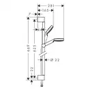 Набор смесителей для душа 3-в-1 Hansgrohe Logis/Crometta (цвет - хром) (70072019) фото 9 Aquada.com.ua