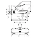 Набор смесителей для ванны 3-в-1 Hansgrohe Novus/Crometta (цвет - хром) (71040112) фото 5 Aquada.com.ua