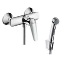 Набор для гигиенического душа Hansgrohe Novus (цвет - хром) (7106000S) фото 1 Aquada.com.ua