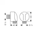 Набор смесителей для душа 7-в-1 Hansgrohe Logis (цвет - хром) (71264111) фото 8 Aquada.com.ua