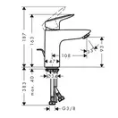 Набор смесителей для душа 3-в-1 Hansgrohe Logis/Croma (цвет - хром) (71600111) фото 8 Aquada.com.ua