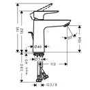 Набор смесителей для ванны 3-в-1 Hansgrohe Talis E (цвет - хром) (71742773) фото 2 Aquada.com.ua