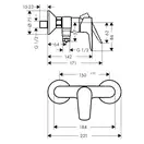 Набор смесителей для душа 3-в-1 Hansgrohe Talis E/Crometta (цвет - хром) (71760112) фото 5 Aquada.com.ua